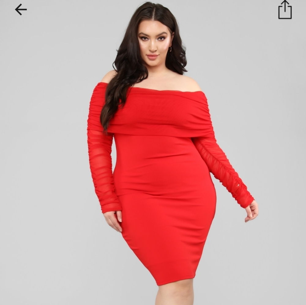 Fashion Nova  red dress